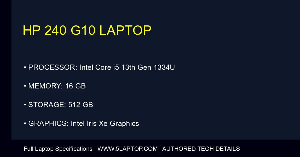 HP 240 G10 Laptop