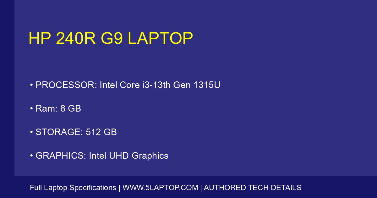 HP 240R G9 Laptop
