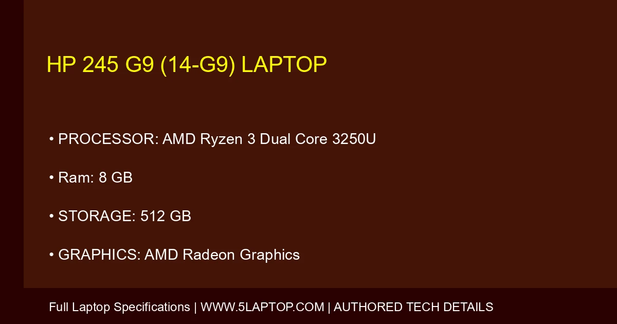 HP 245 G9 (14-g9) Laptop