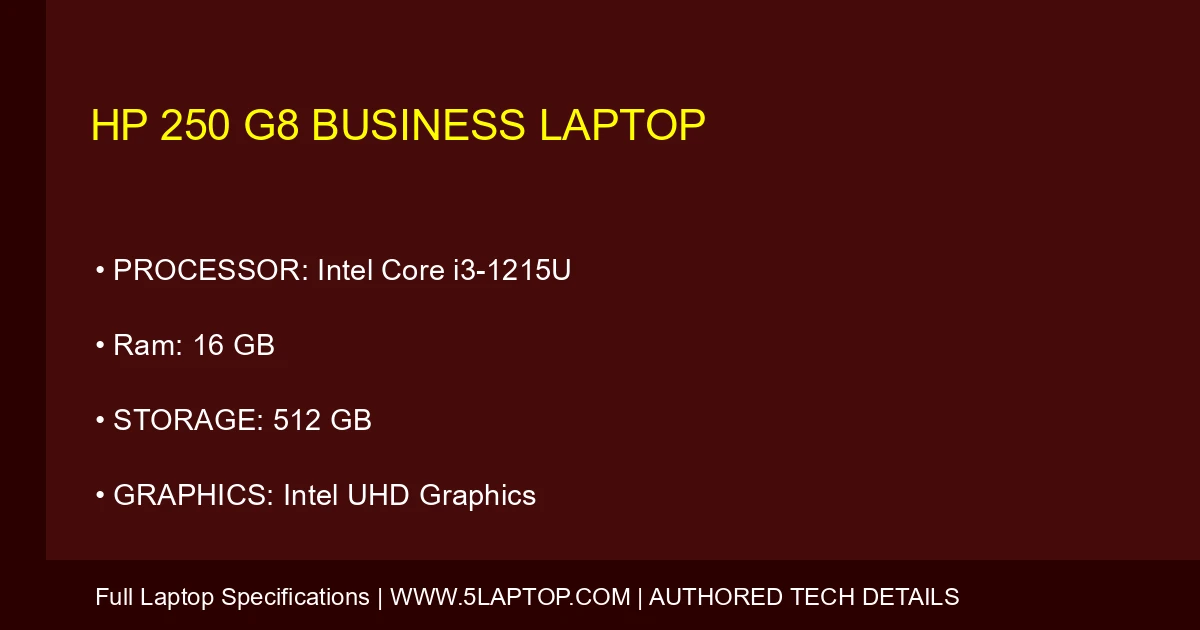 HP 250 G8 Business Laptop