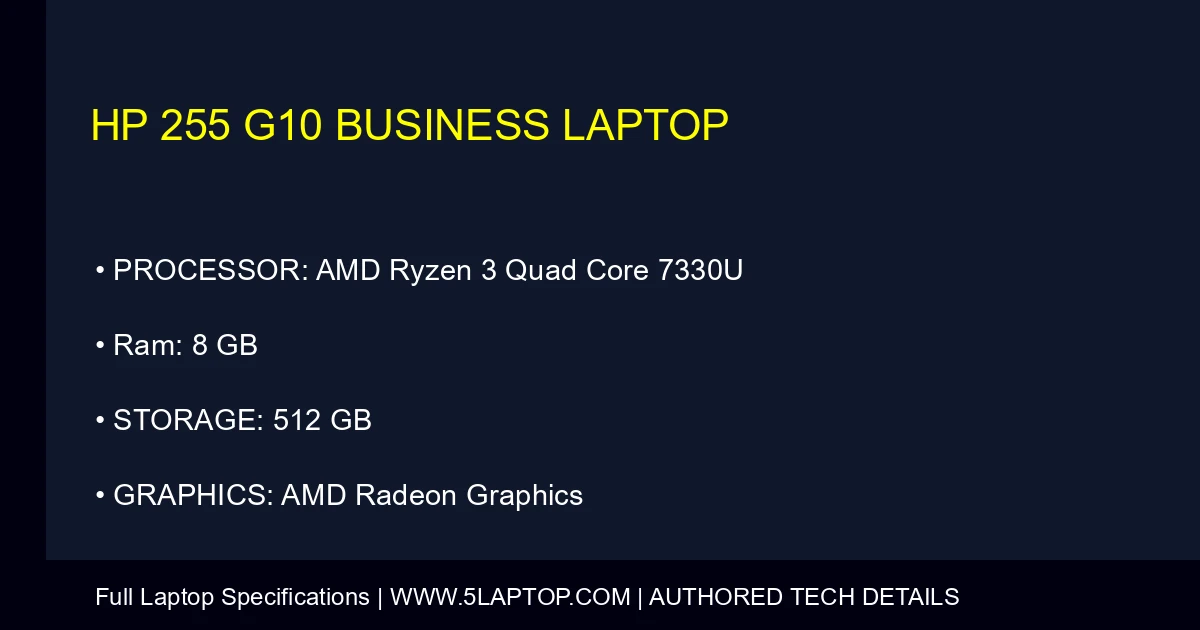 HP 255 G10 Business Laptop