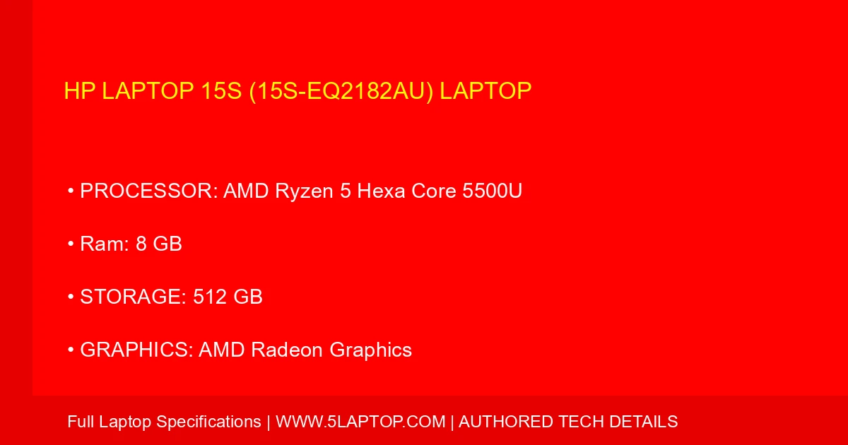 HP Laptop 15s (15s-eq2182au) Laptop