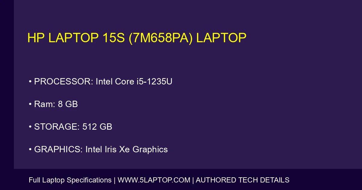 HP Laptop 15s (7M658PA) Laptop