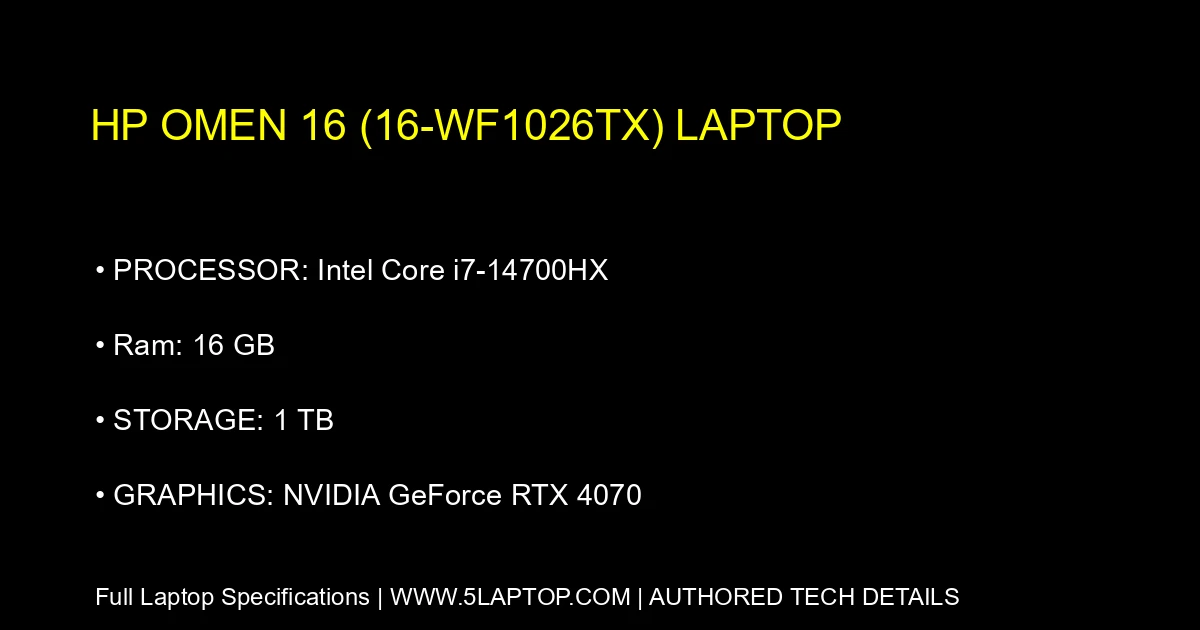 HP OMEN 16 (16-wf1026tx) Laptop