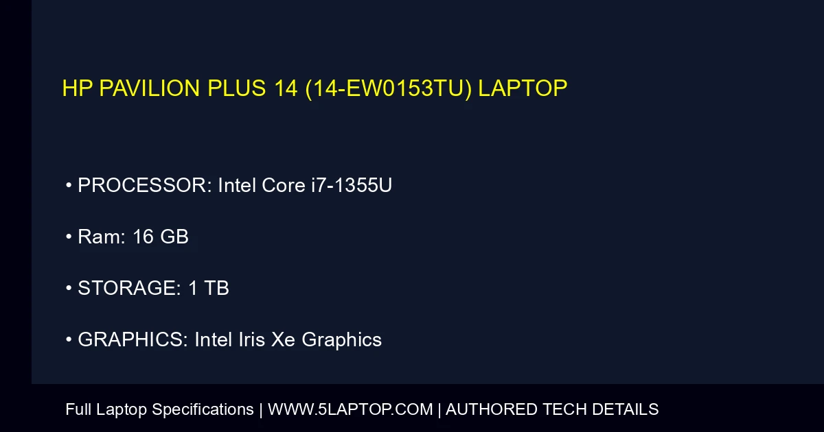 HP Pavilion Plus 14 (14-ew0153tu) Laptop