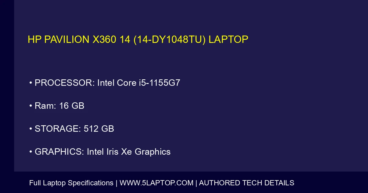 HP Pavilion x360 14 (14-dy1048tu) Laptop