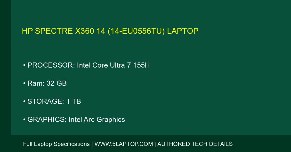 HP Spectre x360 14 (14-eu0556tu) Laptop