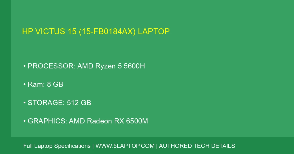HP Victus 15 (15-fb0184ax) Laptop