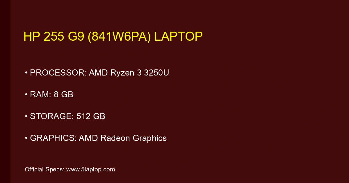 HP 255 G9 (841W6PA) Laptop