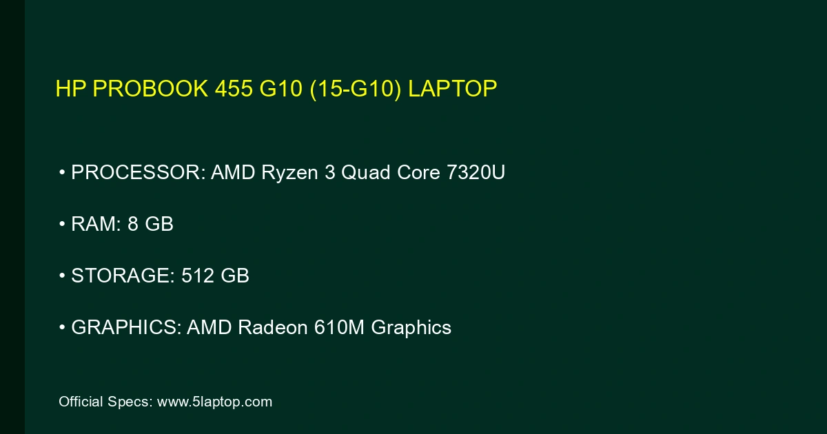 HP ProBook 455 G10 (15-g10) Laptop