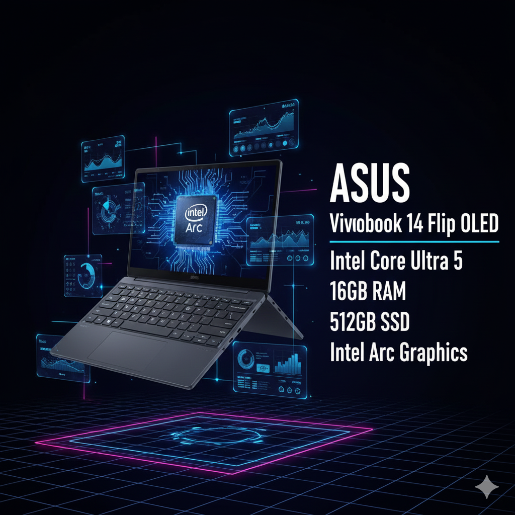 ASUS Vivobook 14 Flip OLED -2025  (TP3407SA-QL024WS) Laptop 