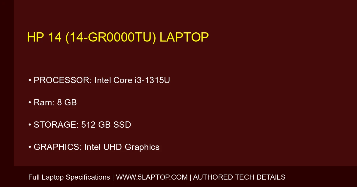 HP 14 (14-gr0000tu) Laptop