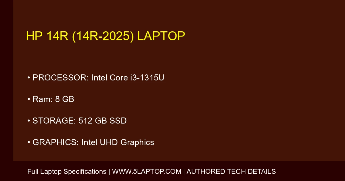 HP 14r (14r-2025) Laptop