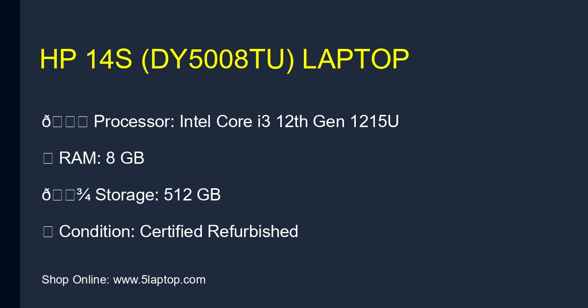 HP 14s (dy5008tu) Laptop