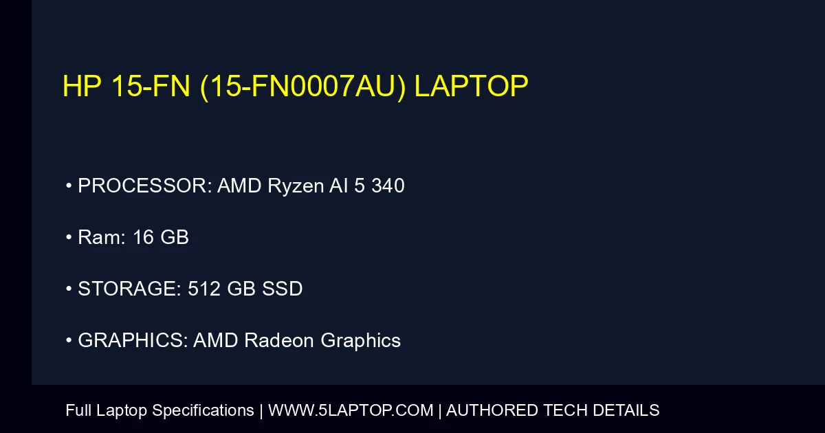 HP 15-fn (15-fn0007au) Laptop