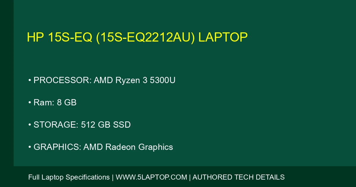 HP 15s-eq (15s-eq2212au) Laptop