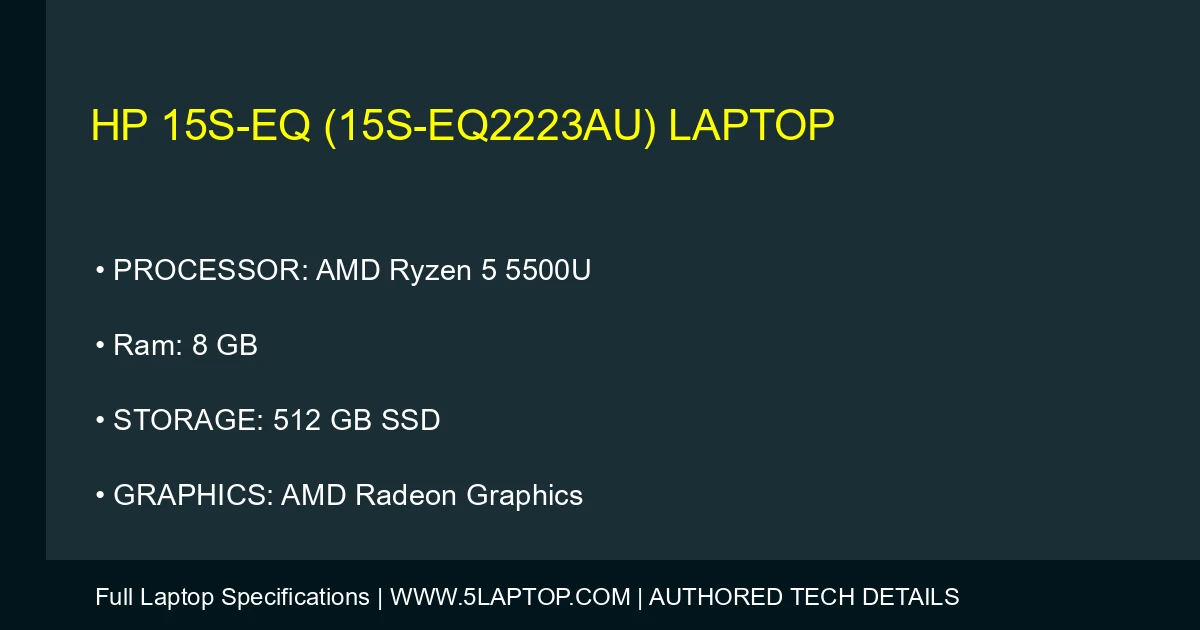 HP 15s-eq (15s-eq2223au) Laptop