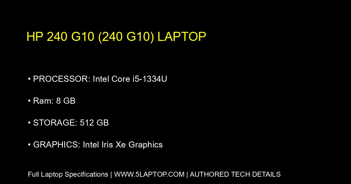 HP 240 G10 (240 G10) Laptop