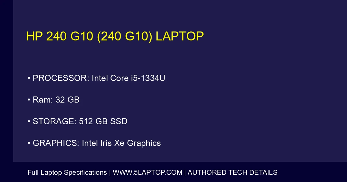 HP 240 G10 (240 G10) Laptop
