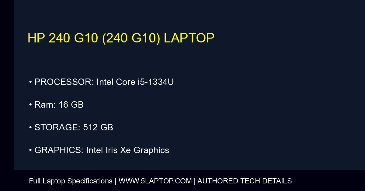 HP 240 G10 (240 G10) Laptop