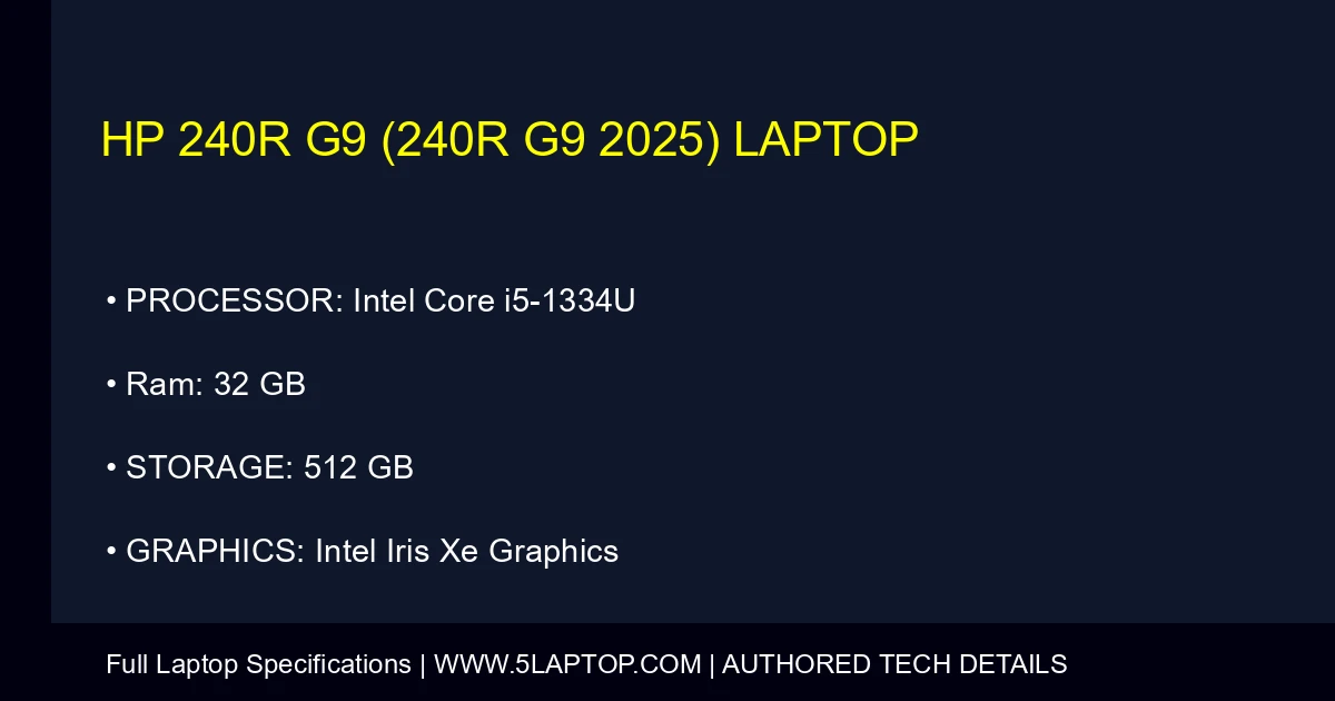 HP 240r G9 (240r G9 2025) Laptop