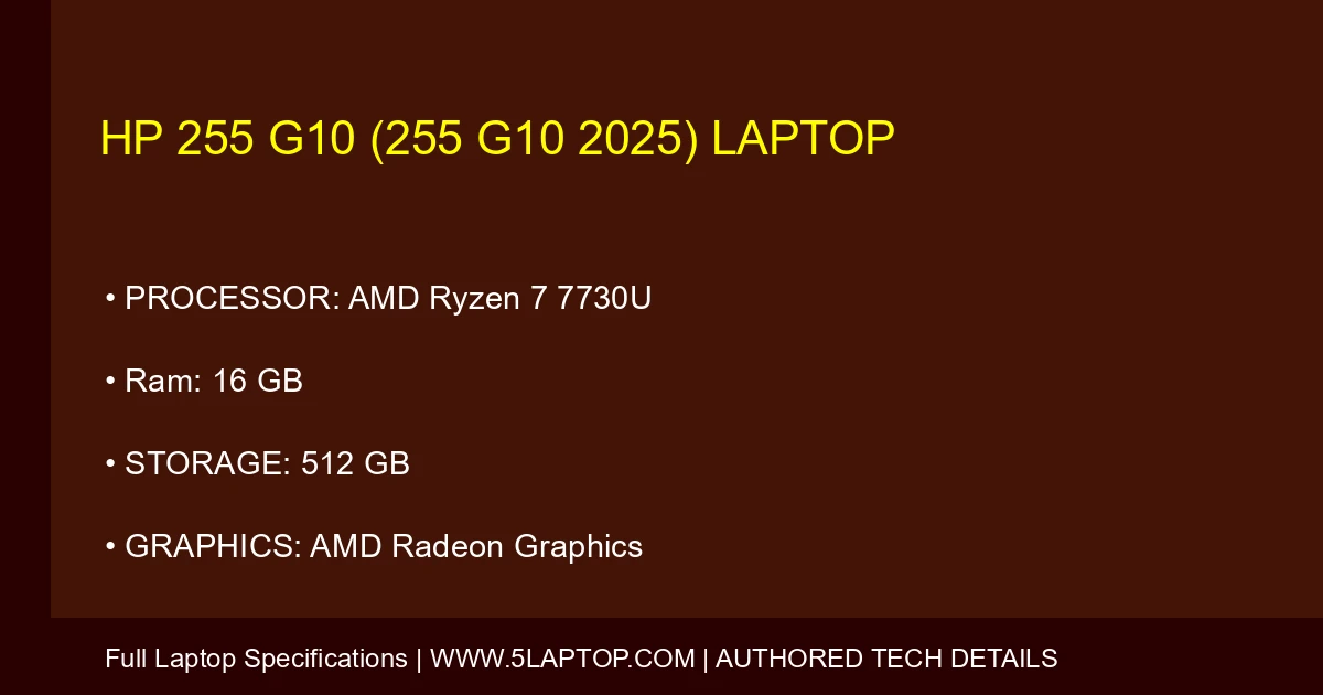 HP 255 G10 (255 G10 2025) Laptop