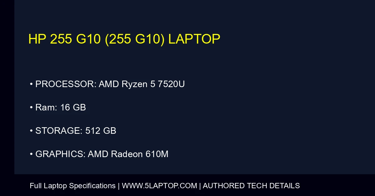 HP 255 G10 (255 G10) Laptop