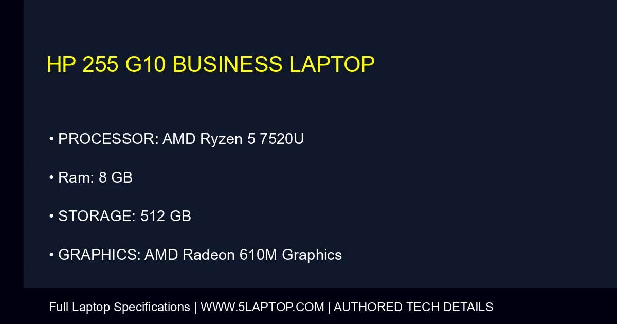 HP 255 G10 Business Laptop