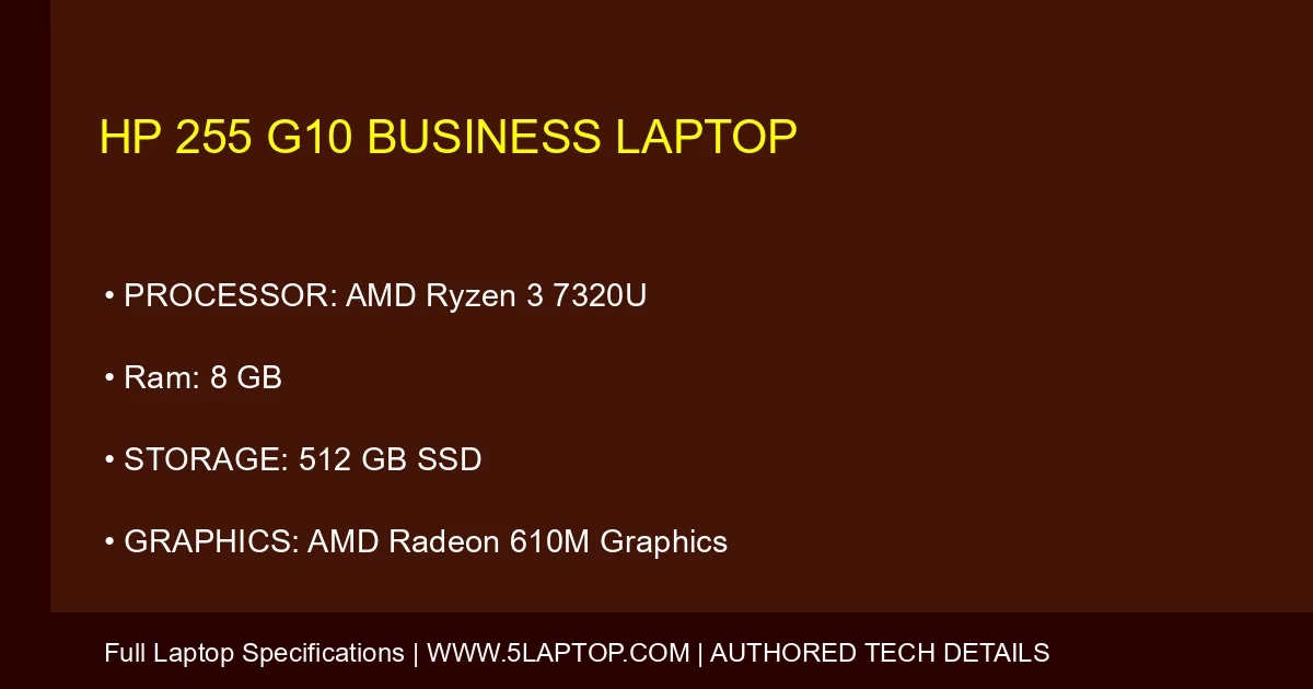 HP 255 G10 Business Laptop