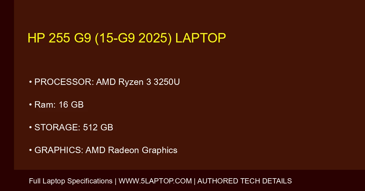 HP 255 G9 (15-g9 2025) Laptop