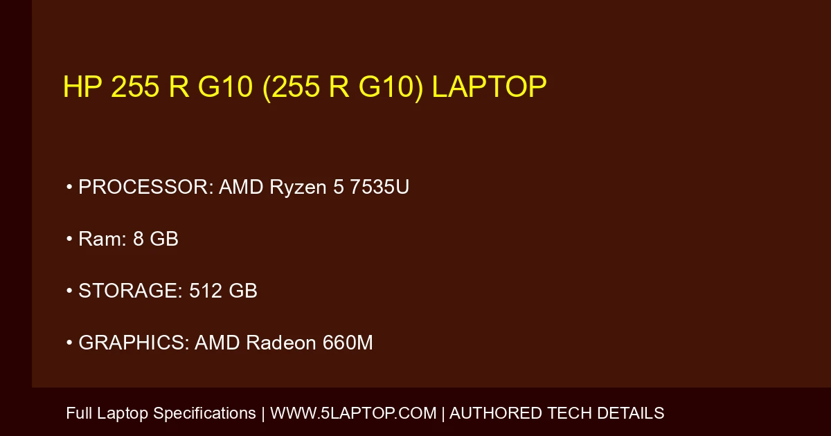 HP 255 R G10 (255 R G10) Laptop