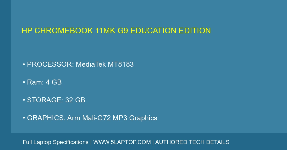 HP Chromebook 11mk G9 Education Edition