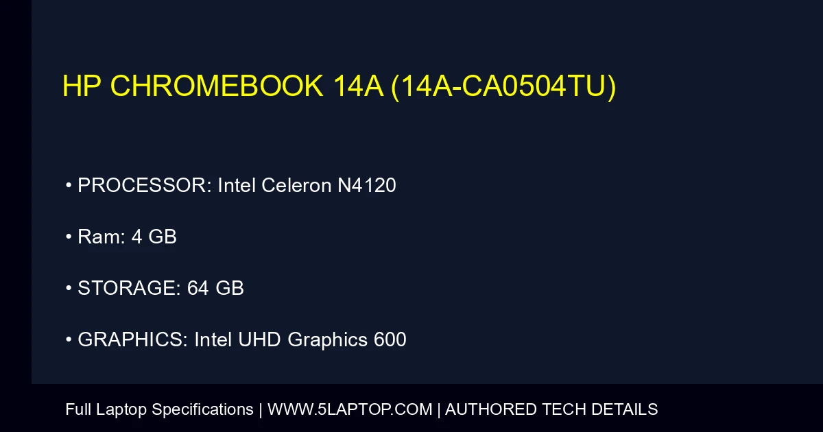 HP Chromebook 14a (14a-ca0504tu)