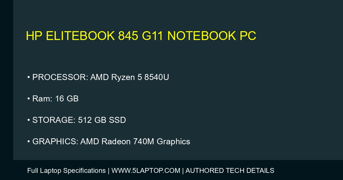 HP EliteBook 845 G11 Notebook PC