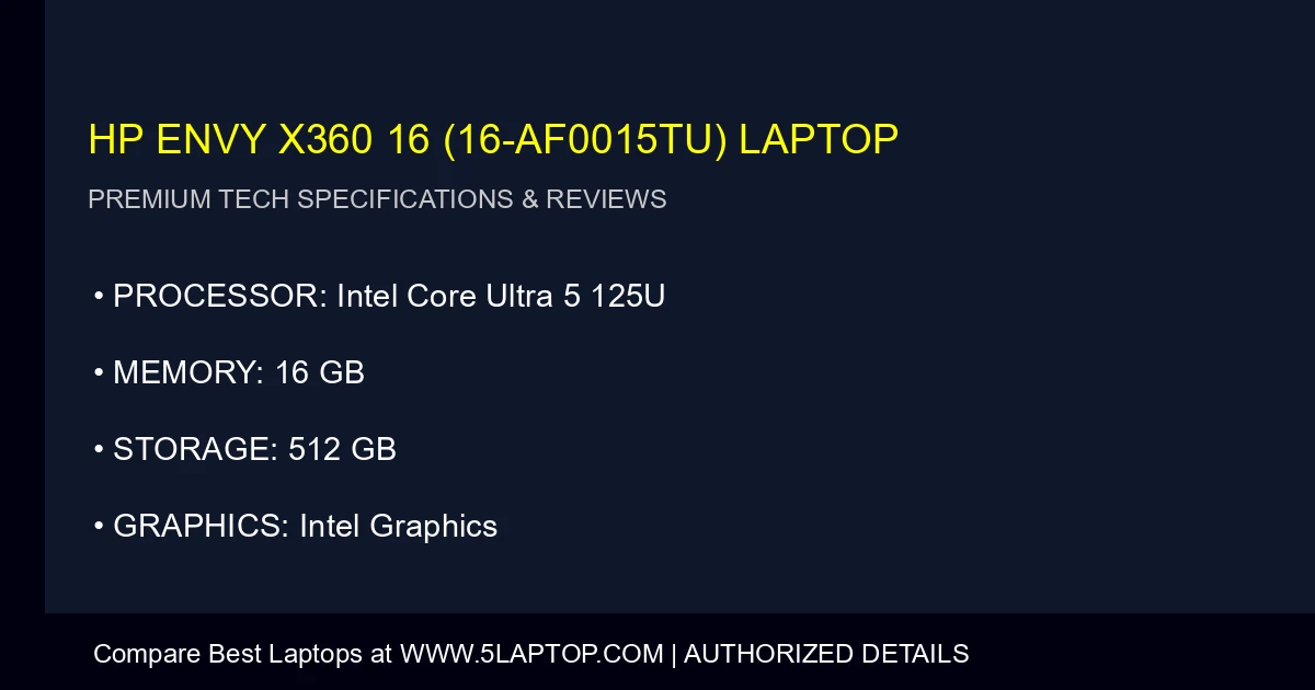 HP Envy x360 16 (16-af0015tu) Laptop