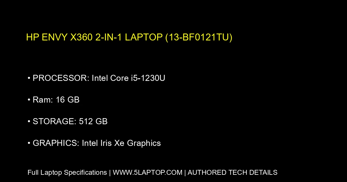 HP Envy x360 2-in-1 Laptop (13-bf0121tu)