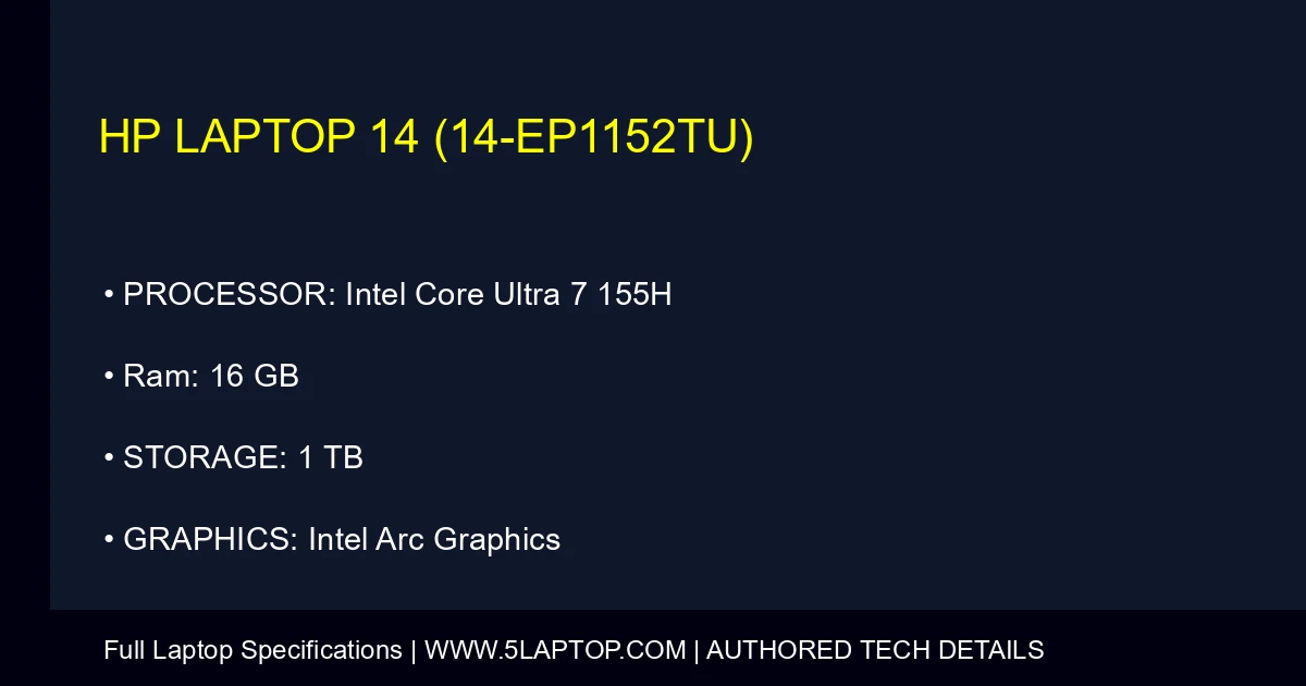 HP Laptop 14 (14-ep1152tu)