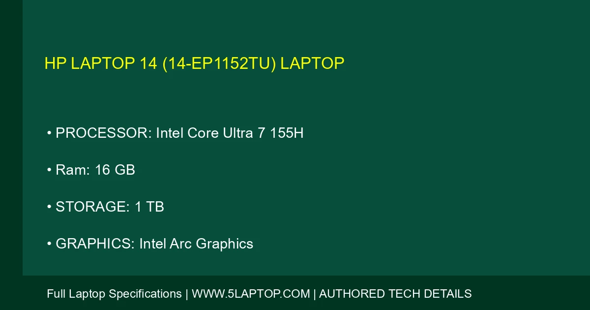 HP Laptop 14 (14-ep1152tu) Laptop