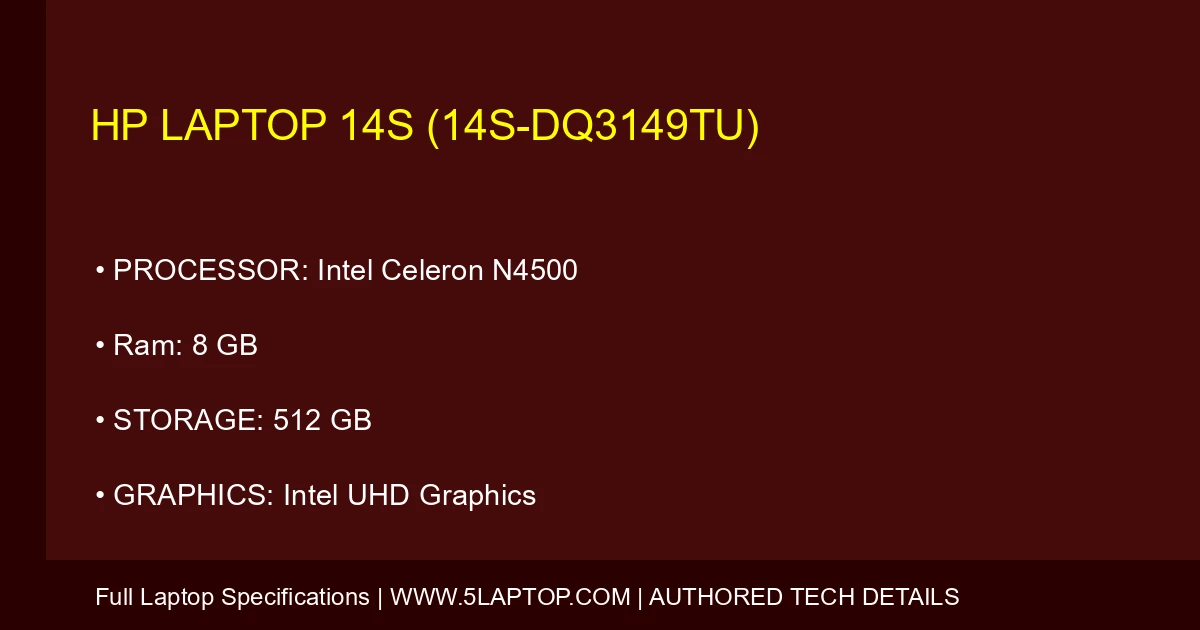 HP Laptop 14s (14s-dq3149tu)