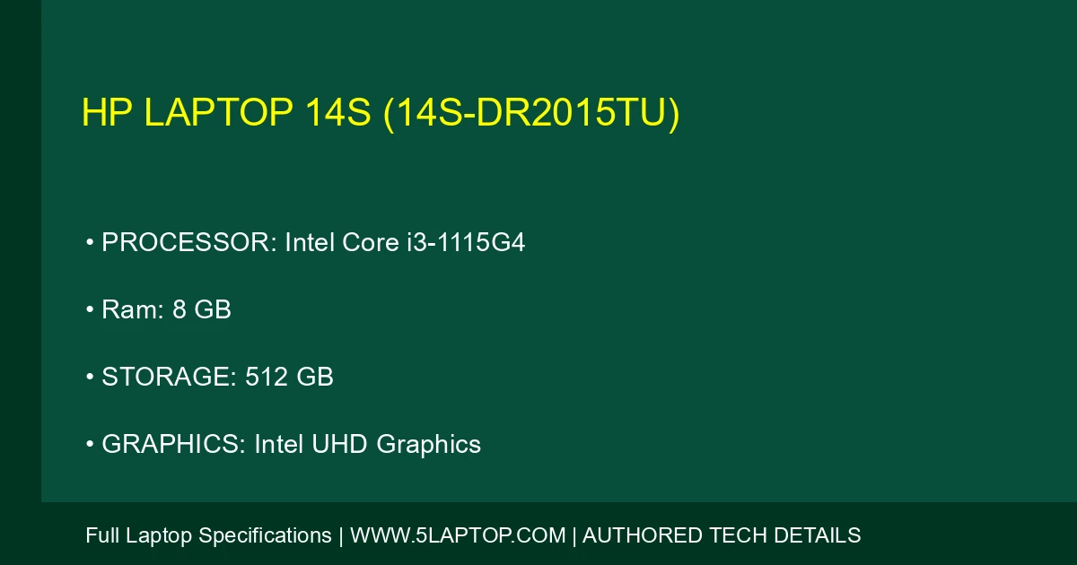 HP Laptop 14s (14s-dr2015tu)