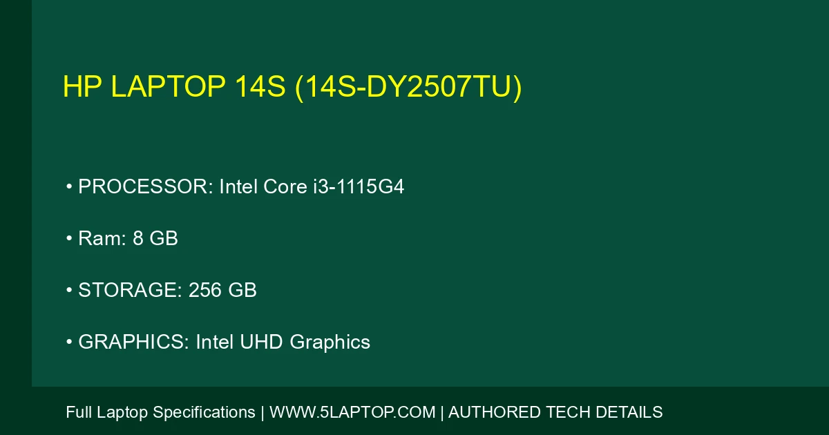 HP Laptop 14s (14s-dy2507tu)