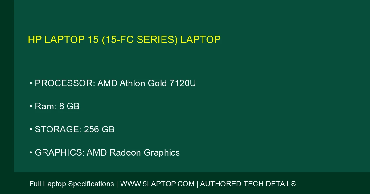 HP Laptop 15 (15-fc series) Laptop