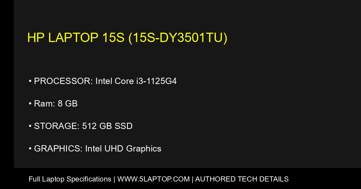 HP Laptop 15s (15s-dy3501tu)