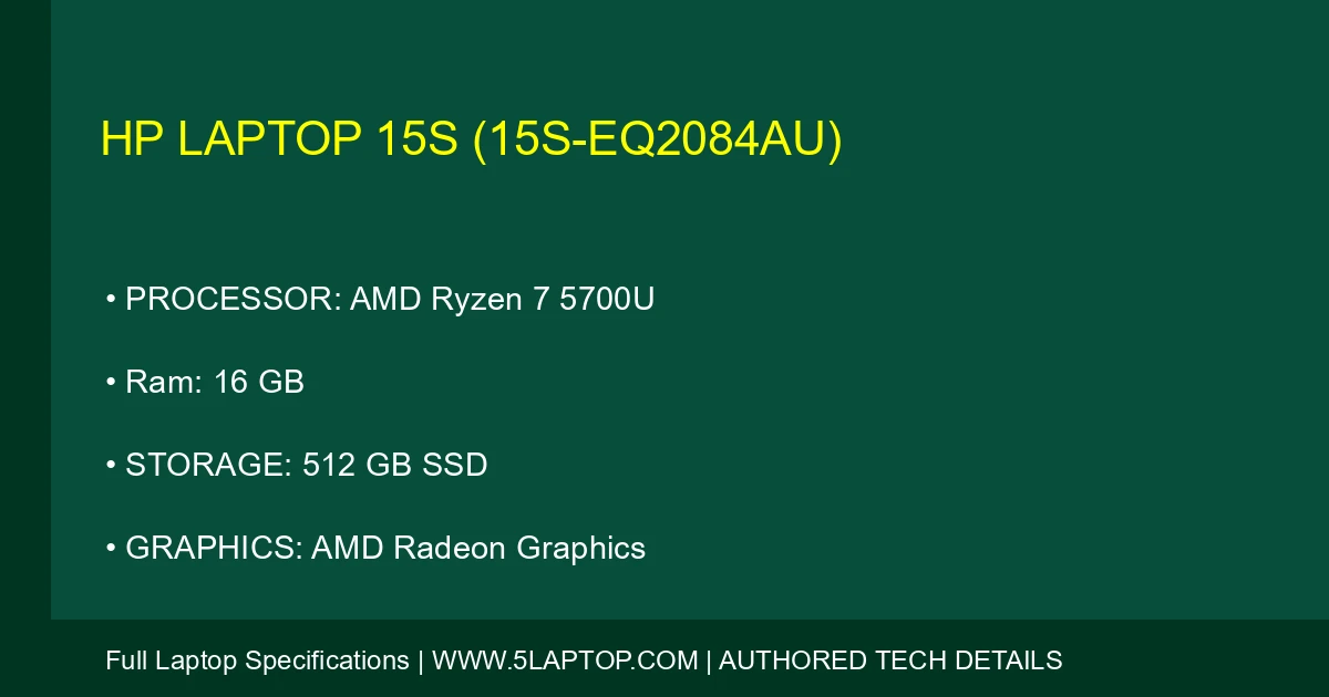 HP Laptop 15s (15s-eq2084au)