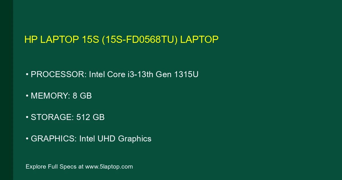 HP Laptop 15s (15s-fd0568tu) Laptop