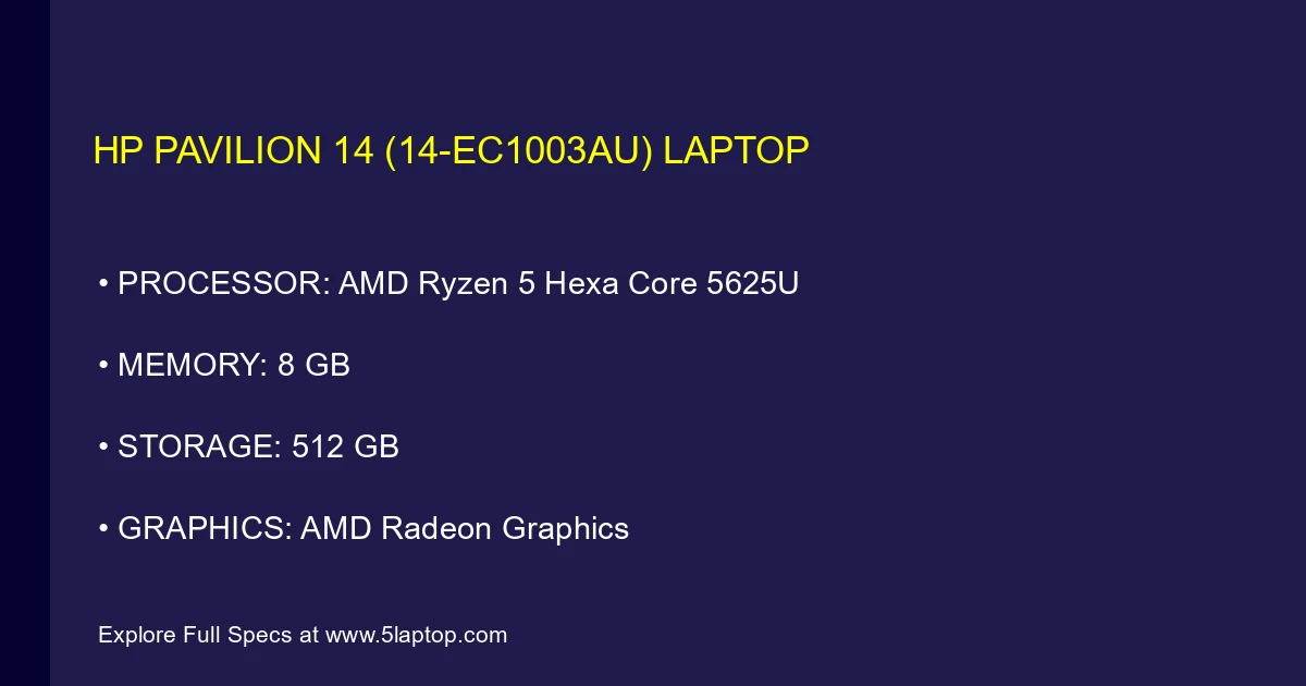 HP Pavilion 14 (14-ec1003au) Laptop