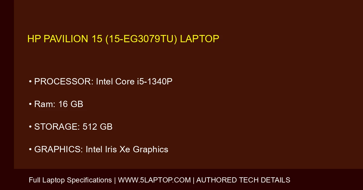 HP Pavilion 15 (15-eg3079tu) Laptop