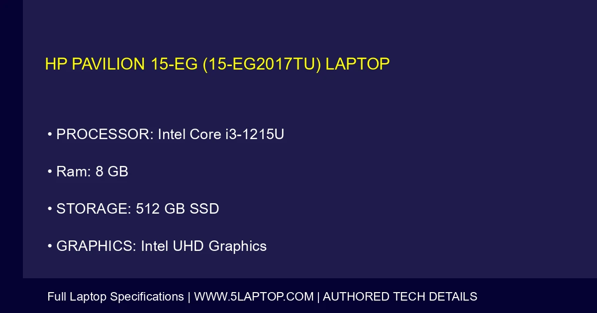HP Pavilion 15-eg (15-eg2017tu) Laptop