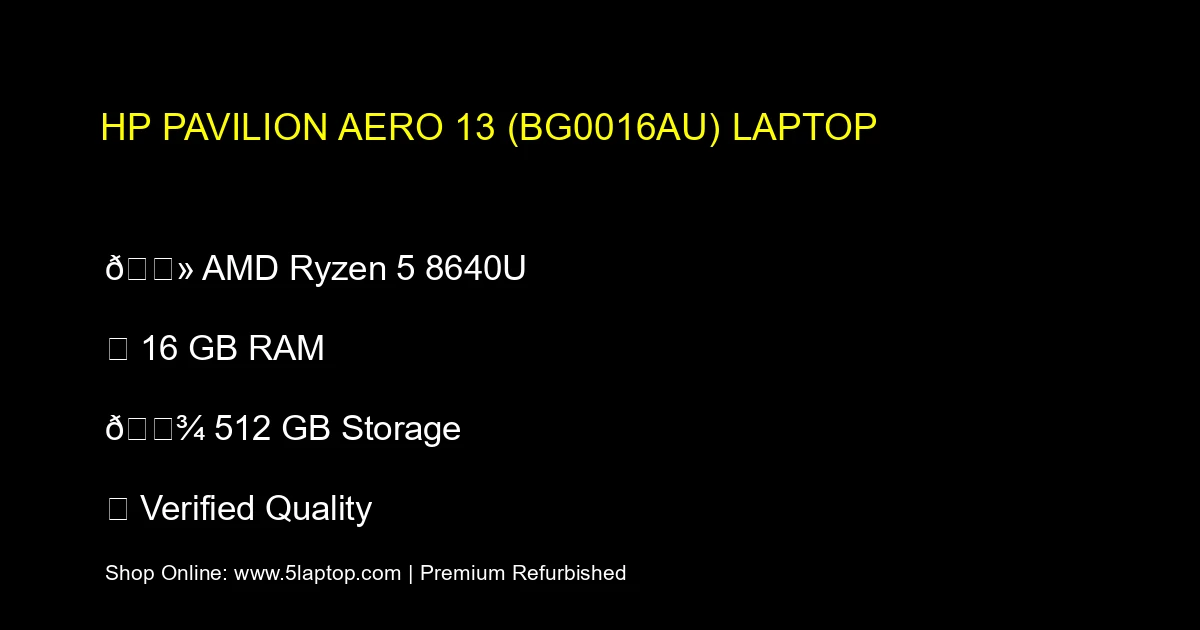 HP Pavilion Aero 13 (bg0016au) Laptop