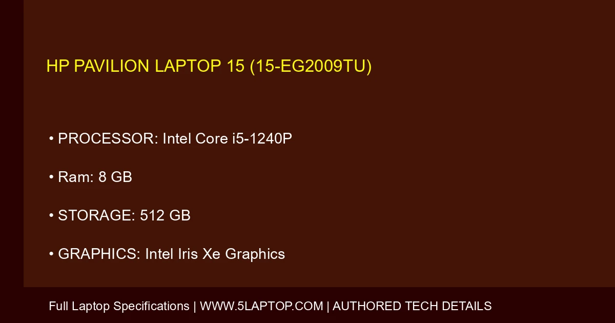 HP Pavilion Laptop 15 (15-eg2009tu)